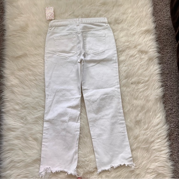 NWT Free People We the Free Maggie Distress MidRise Straight Crop Jeans Size26 - Picture 7 of 13